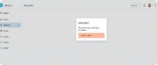 Upload interface