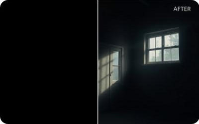 Lighting correction example