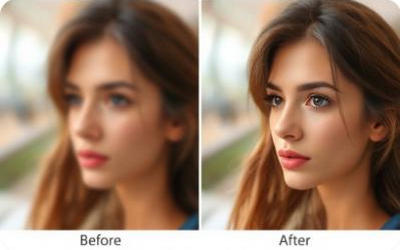Blur correction example